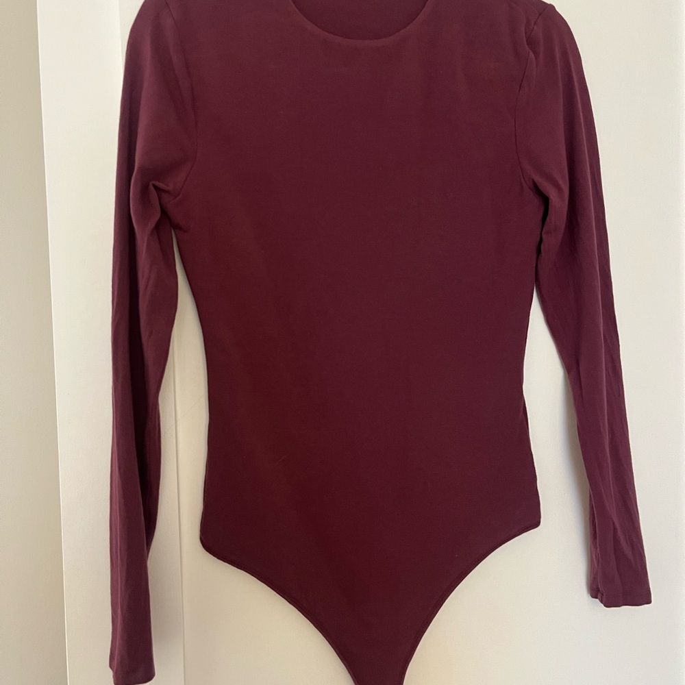 Abercrombie purple Long Sleeve Bodysuit